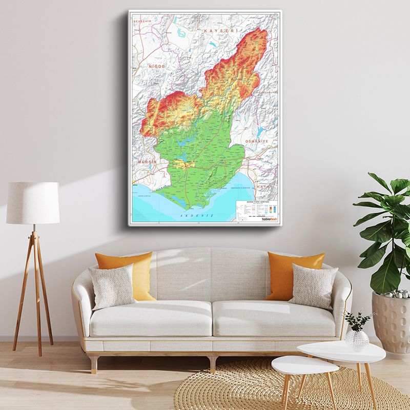 Harita Kanvas Tablo 1