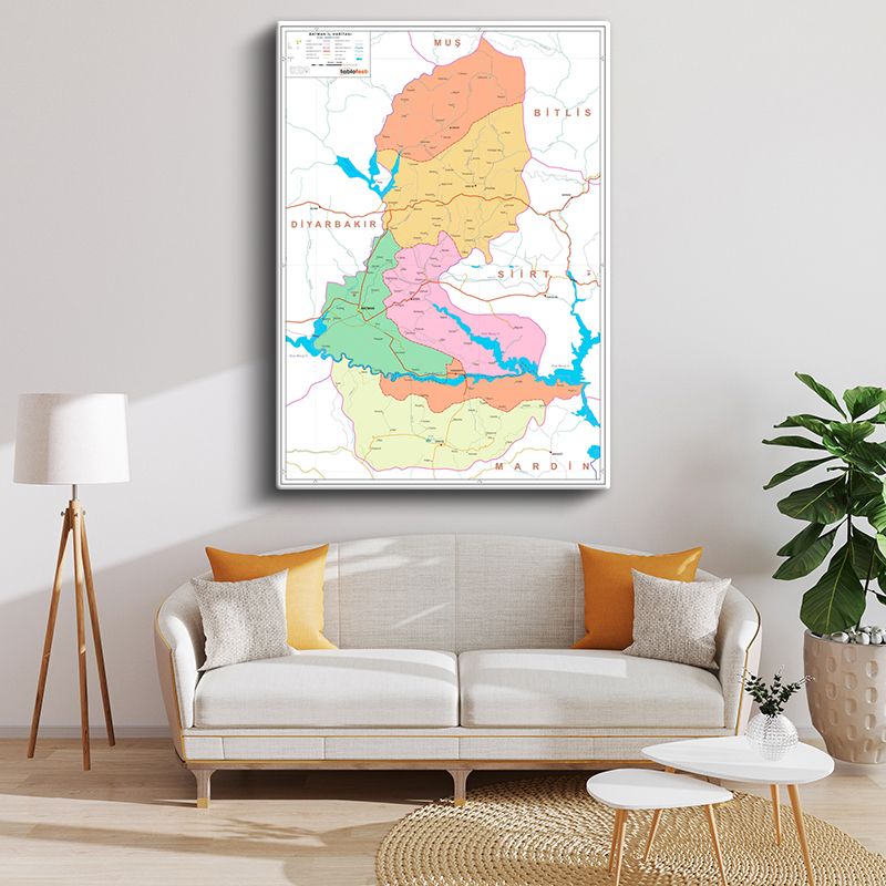 Harita Kanvas Tablo 4