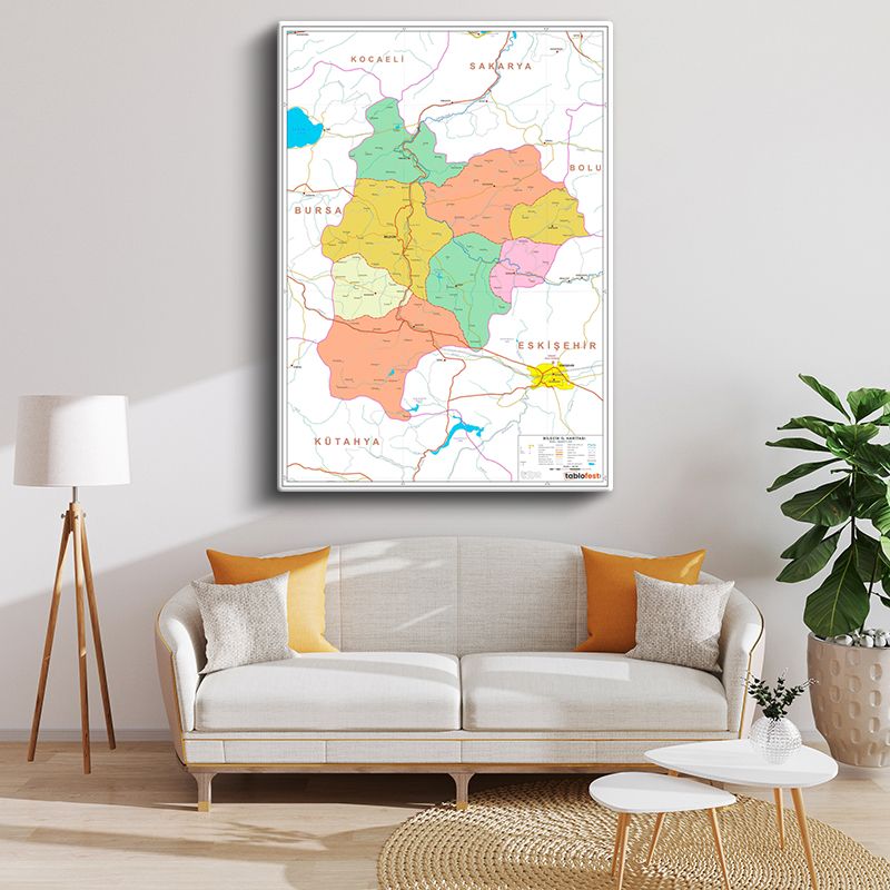 Harita Kanvas Tablo 6