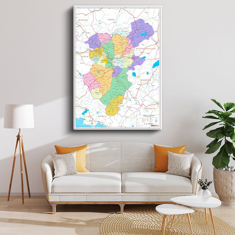 Harita Kanvas Tablo 12