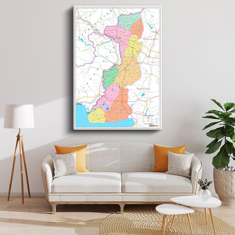 Harita Kanvas Tablo 14