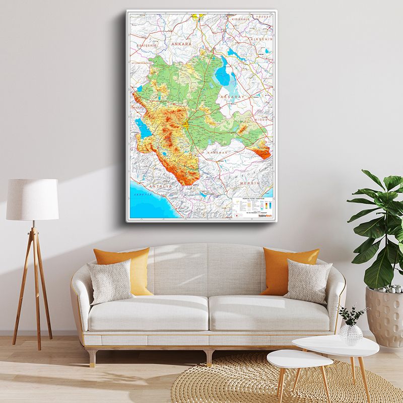 Harita Kanvas Tablo 17