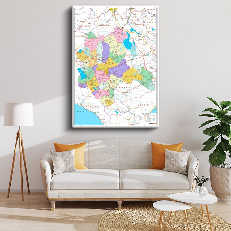 Harita Kanvas Tablo 18