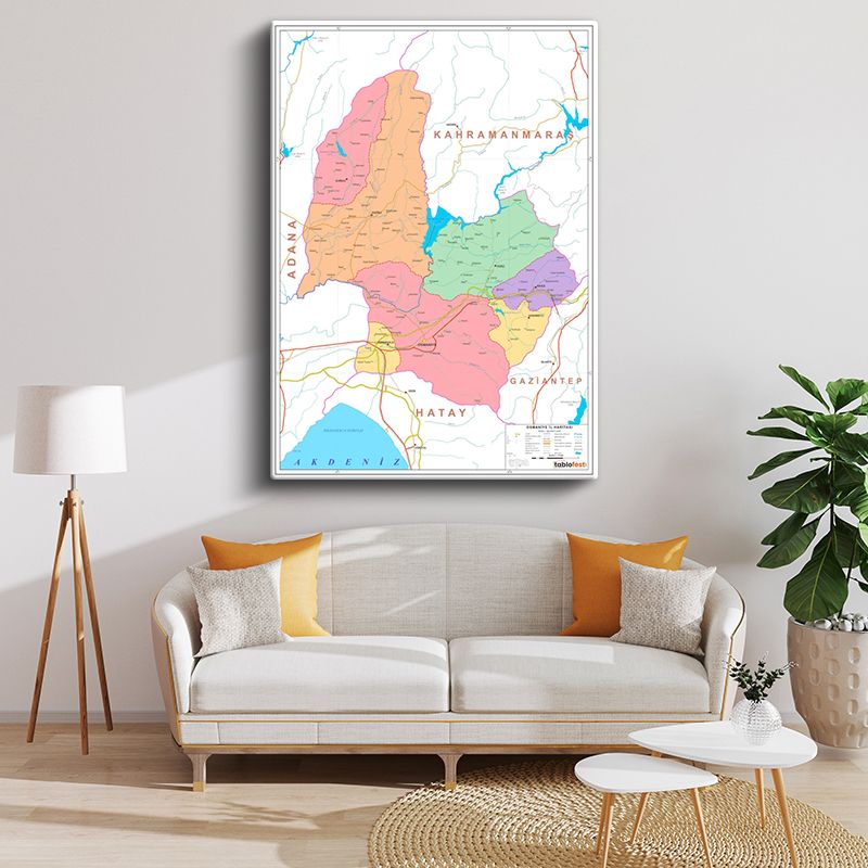 Harita Kanvas Tablo 22