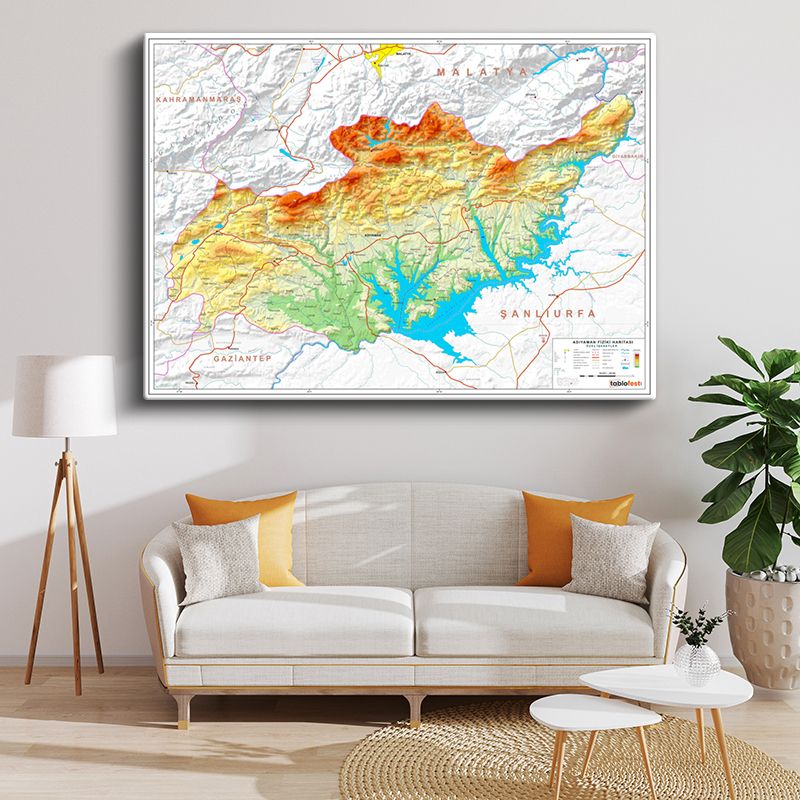 Harita Kanvas Tablo 31