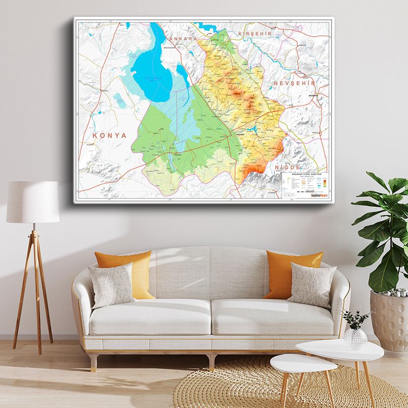 Harita Kanvas Tablo 37