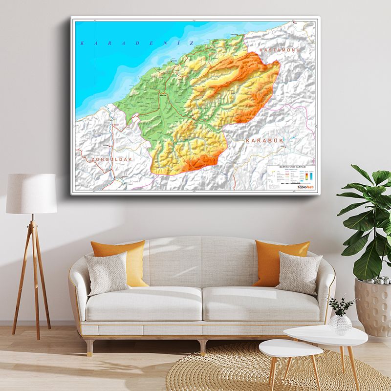 Harita Kanvas Tablo 53