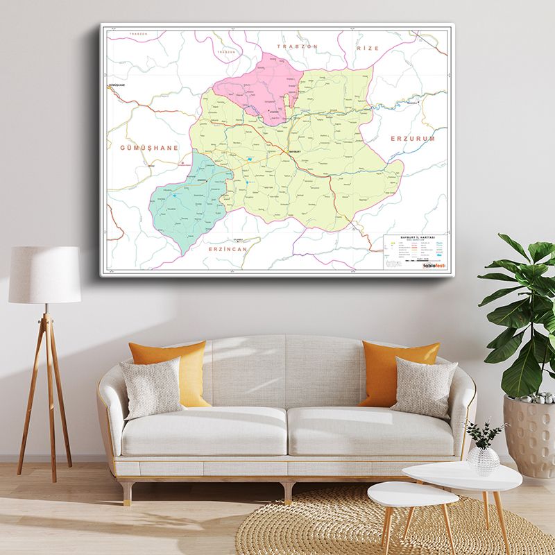 Harita Kanvas Tablo 56