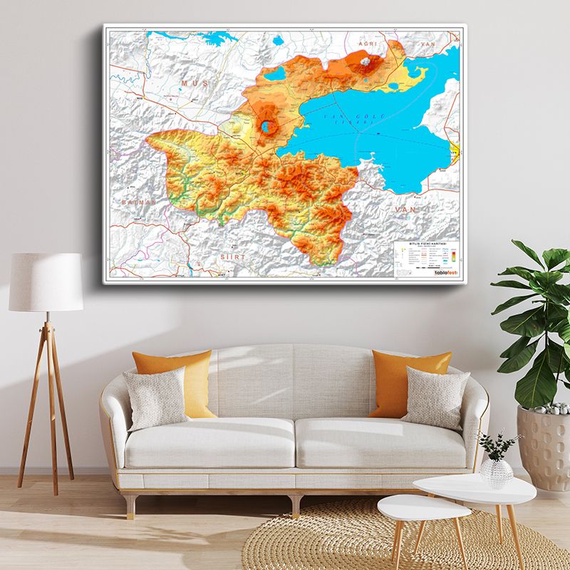 Harita Kanvas Tablo 57