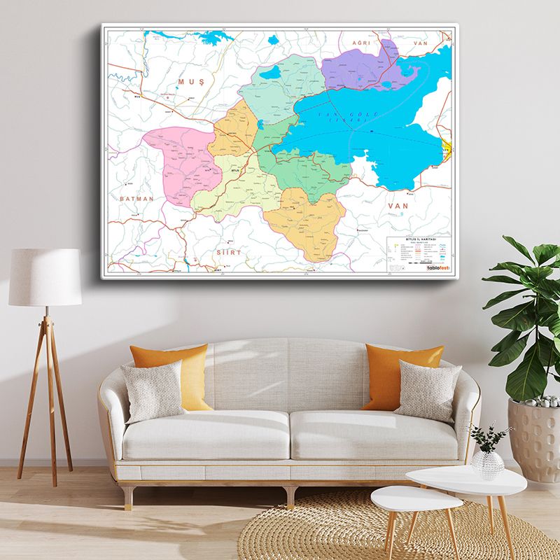 Harita Kanvas Tablo 58