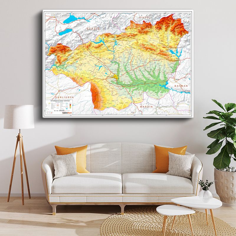 Harita Kanvas Tablo 69