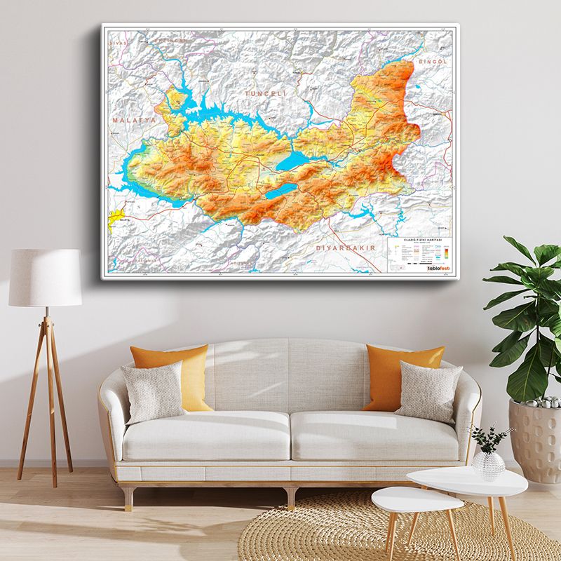 Harita Kanvas Tablo 73