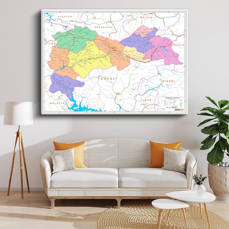 Harita Kanvas Tablo 76