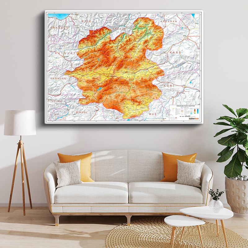 Harita Kanvas Tablo 77