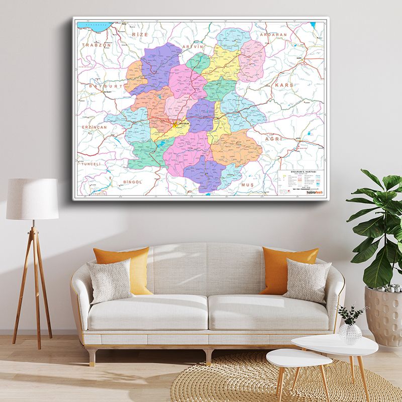 Harita Kanvas Tablo 78