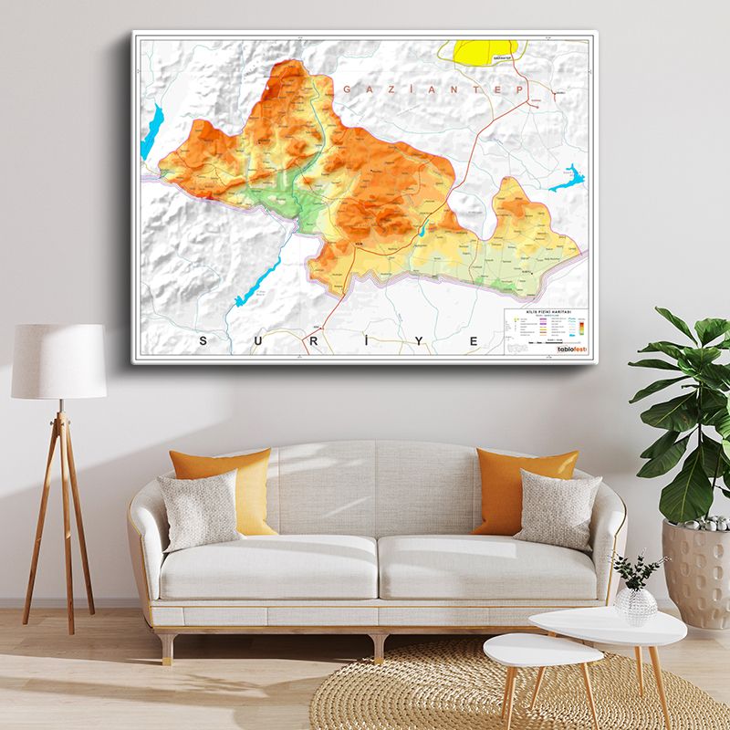 Harita Kanvas Tablo 109