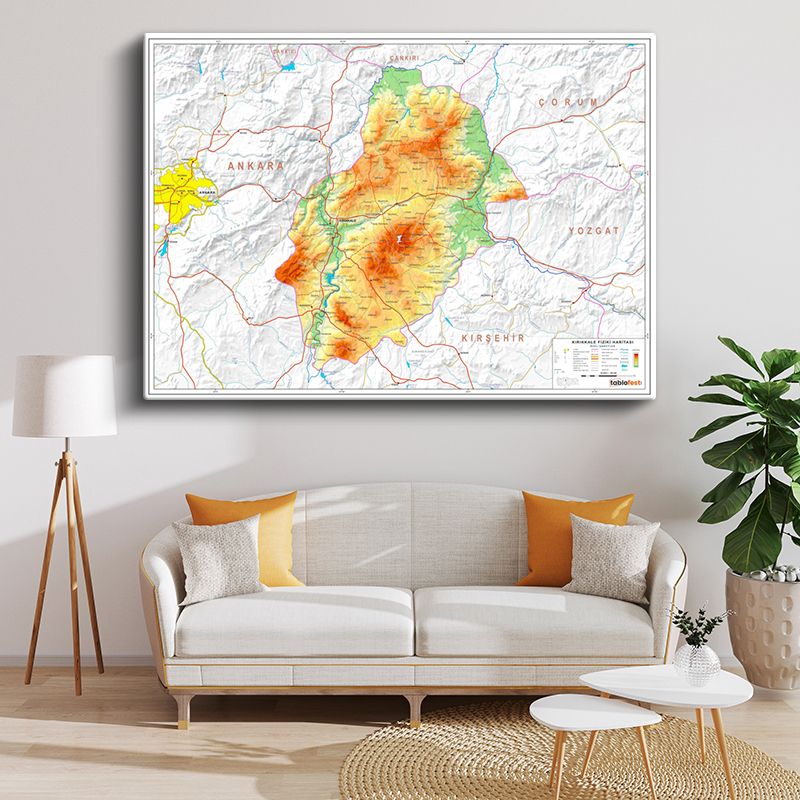 Harita Kanvas Tablo 111