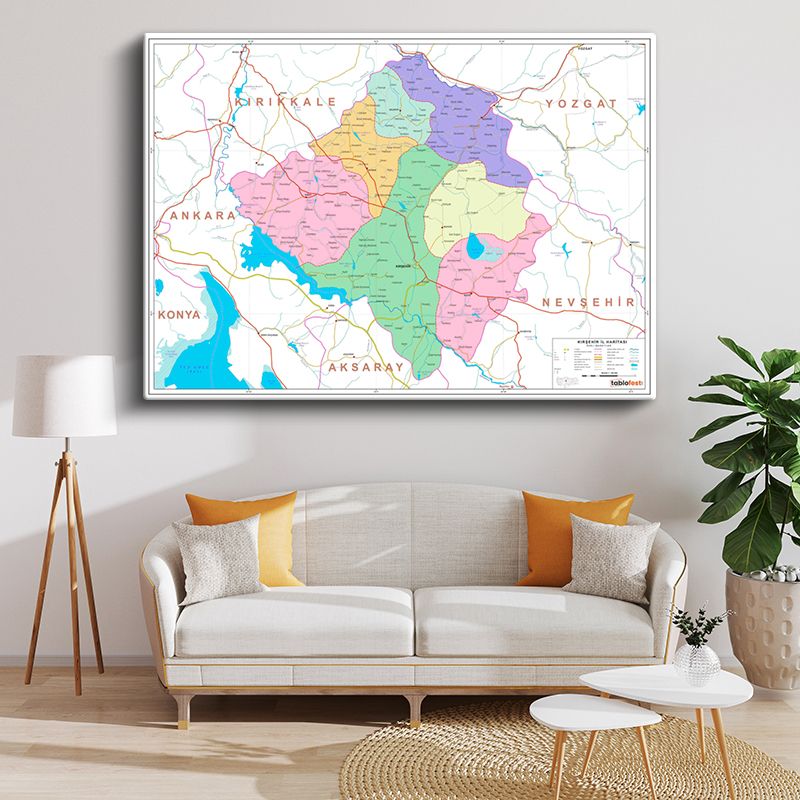 Harita Kanvas Tablo 116