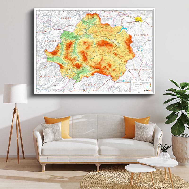 Harita Kanvas Tablo 119