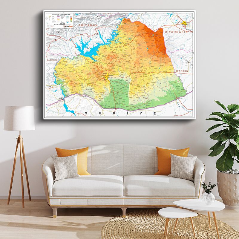 Harita Kanvas Tablo 141