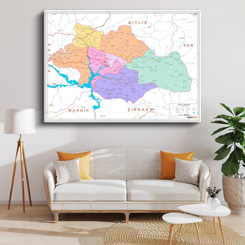 Harita Kanvas Tablo 144