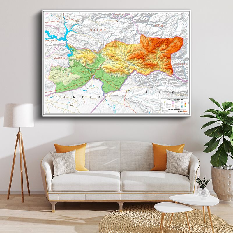 Harita Kanvas Tablo 147