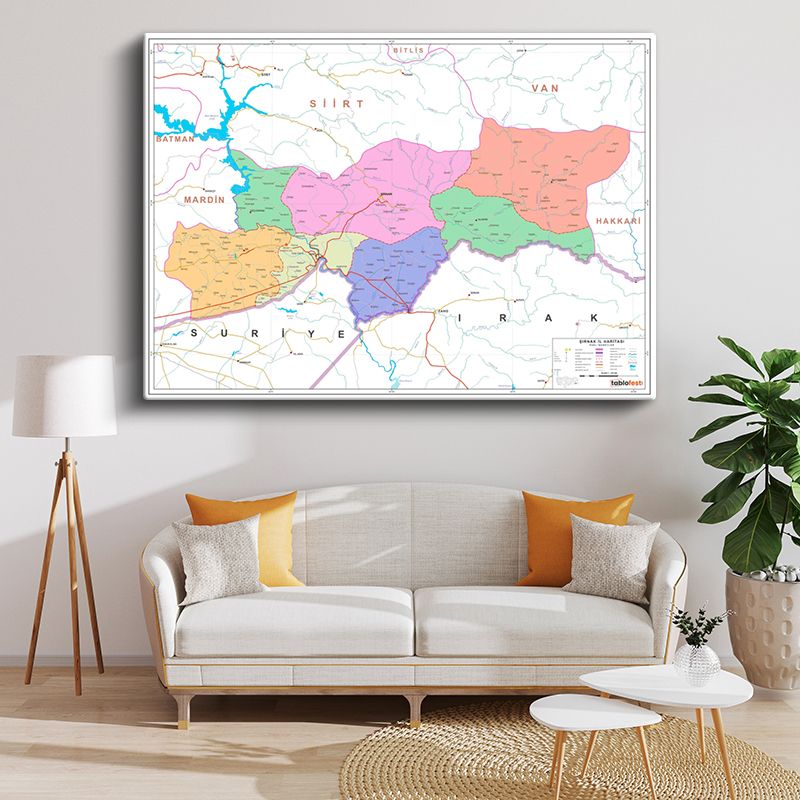 Harita Kanvas Tablo 148