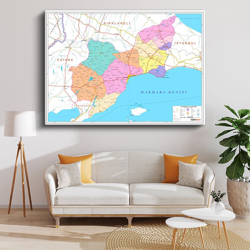 Harita Kanvas Tablo 152