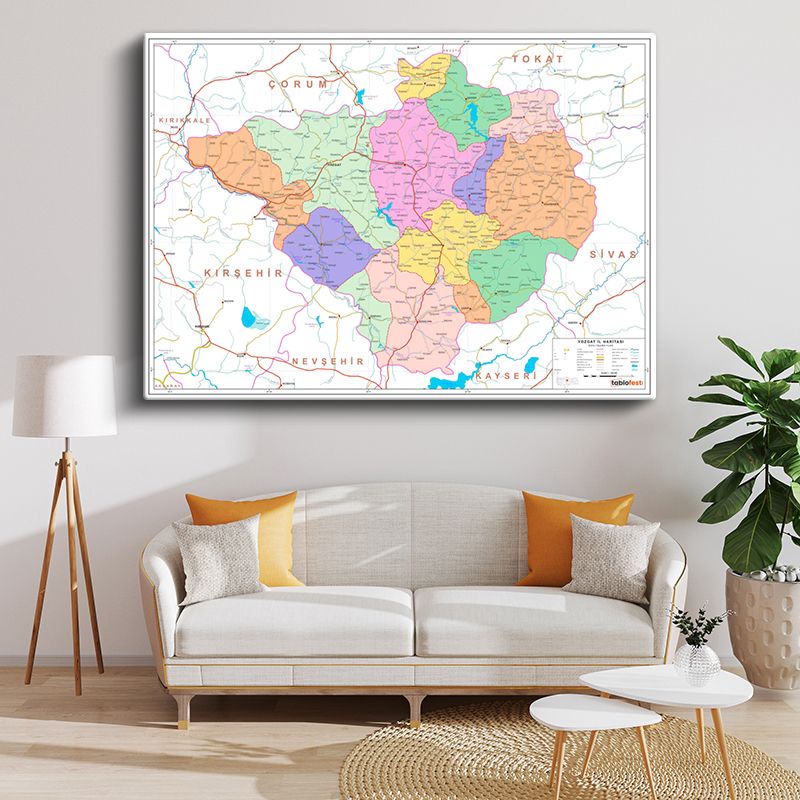 Harita Kanvas Tablo 164