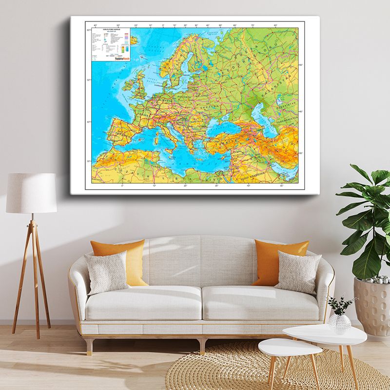 Harita Kanvas Tablo 167