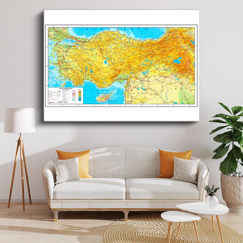 Harita Kanvas Tablo 173