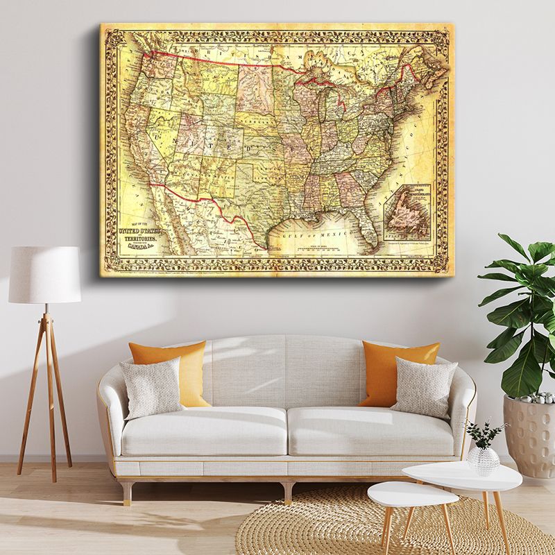 Harita Kanvas Tablo 180