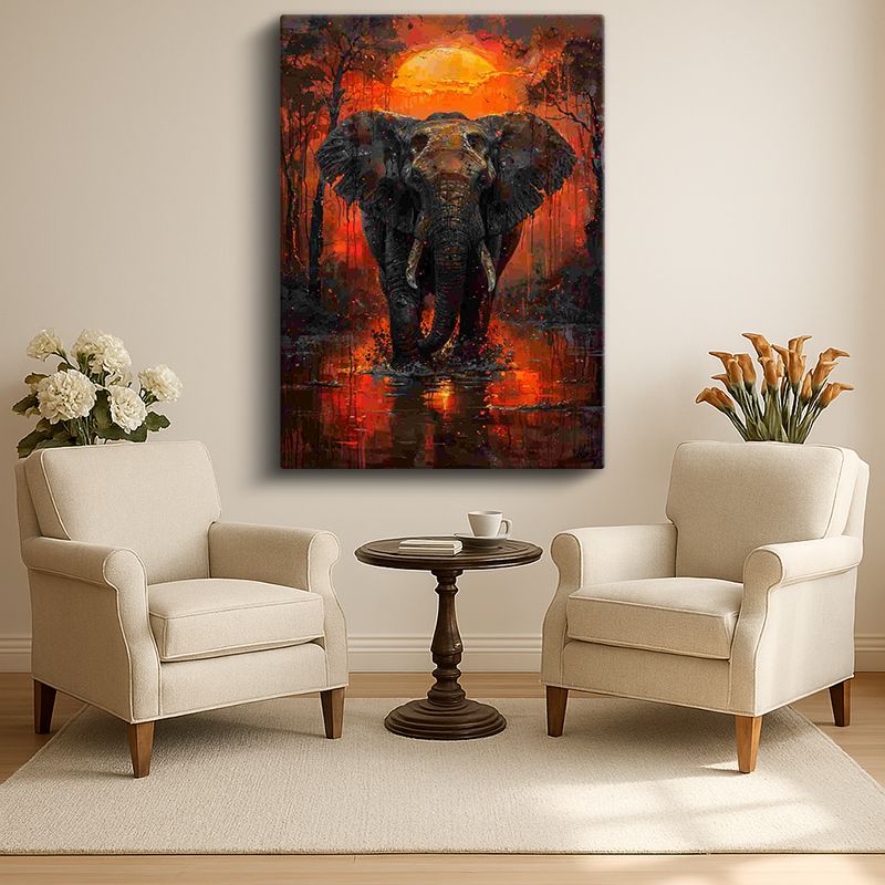 Hayvan Kanvas Tablo 204