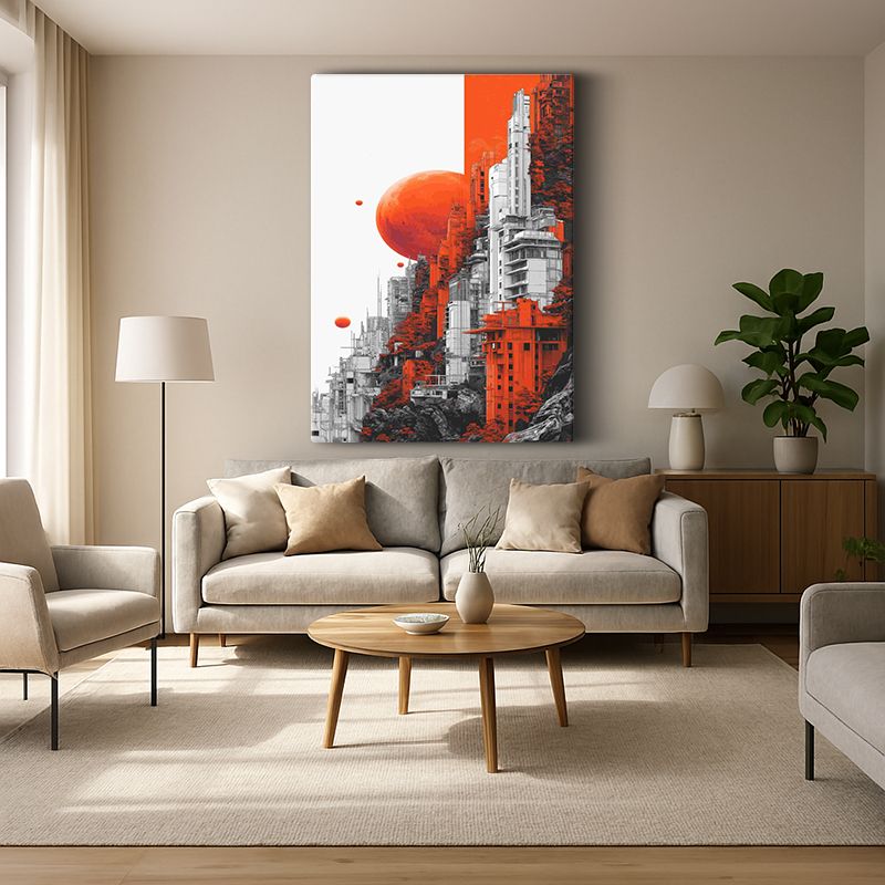 Kent & Şehir Kanvas Tablo 100