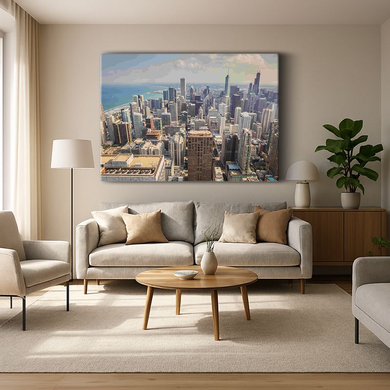 Kent & Şehir Kanvas Tablo 309