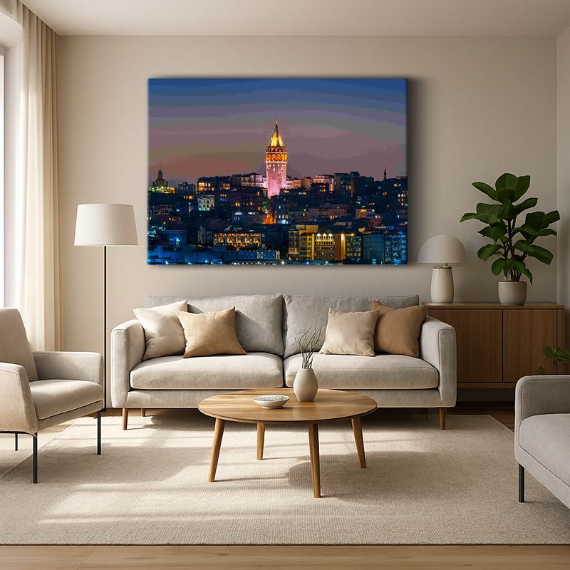 Kent & Şehir Kanvas Tablo 386