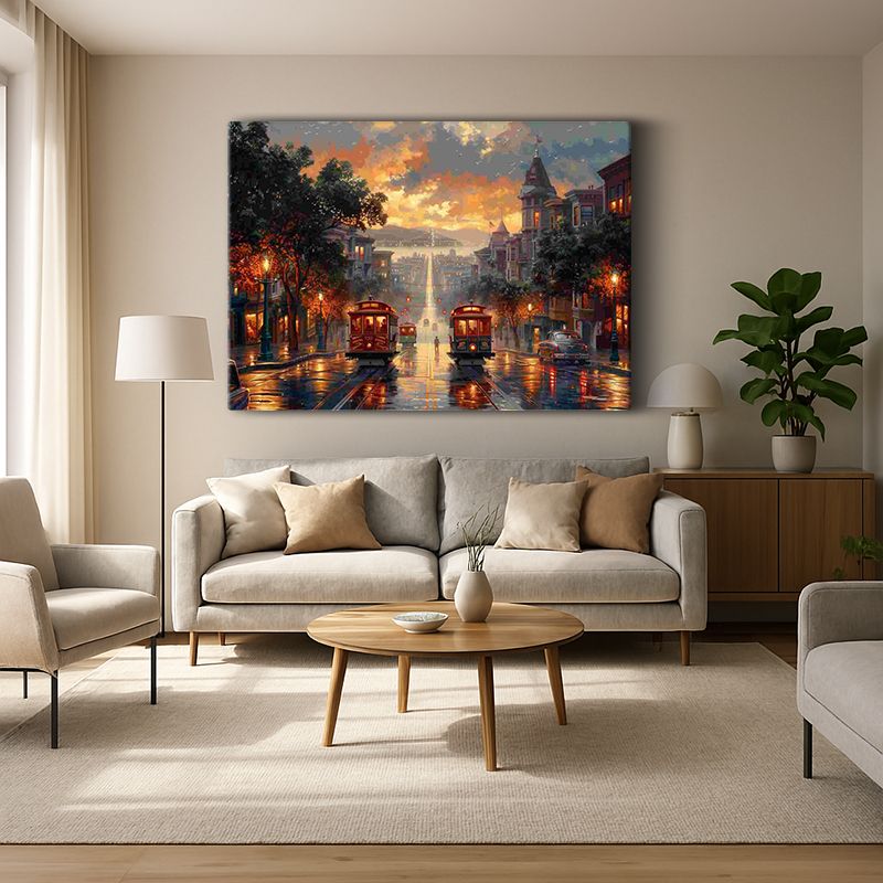 Kent & Şehir Kanvas Tablo 416