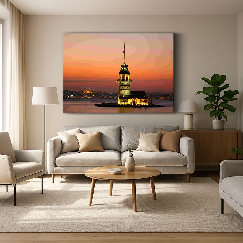 Kent & Şehir Kanvas Tablo 422