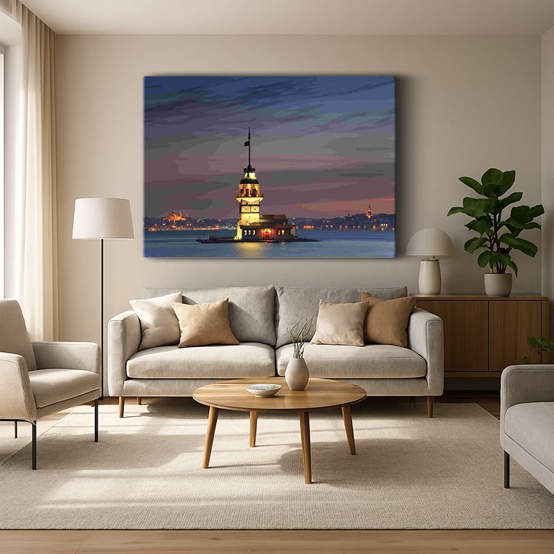 Kent & Şehir Kanvas Tablo 448