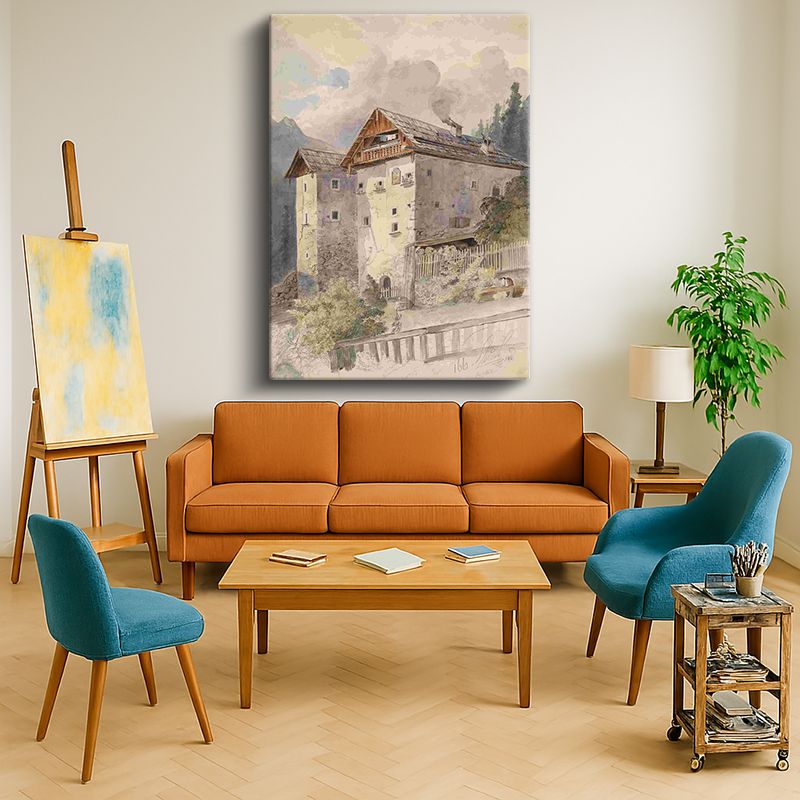 Ressam Kanvas Tablo 123