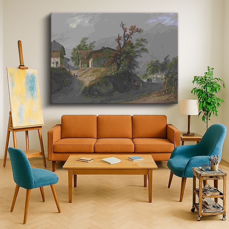 Ressam Kanvas Tablo 808