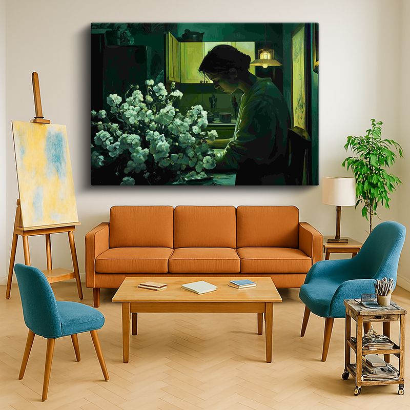 Ressam Kanvas Tablo 945