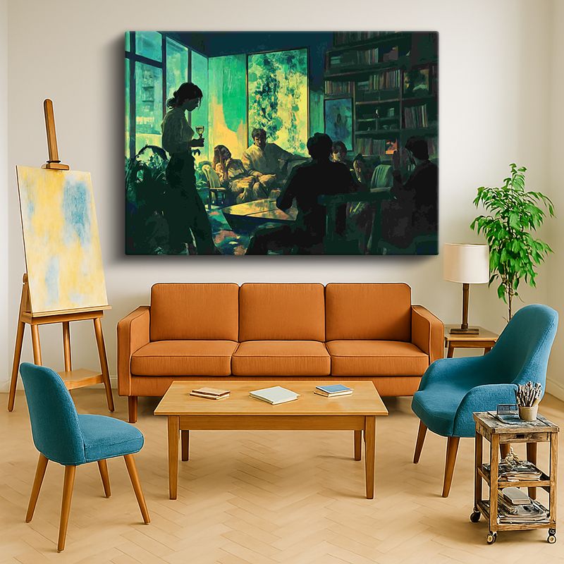 Ressam Kanvas Tablo 952