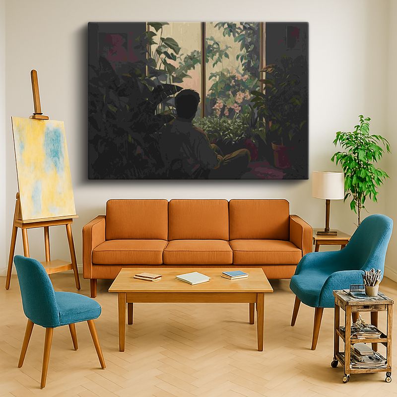 Ressam Kanvas Tablo 955