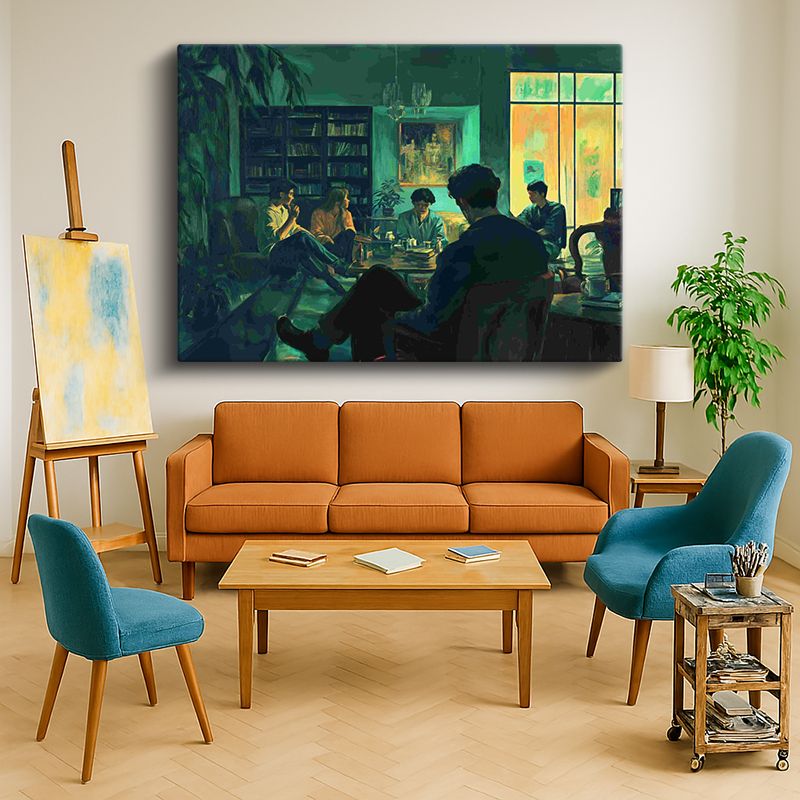 Ressam Kanvas Tablo 965