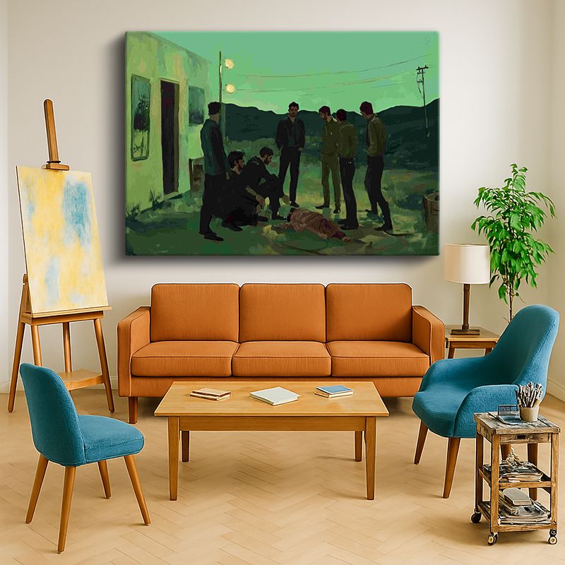 Ressam Kanvas Tablo 966