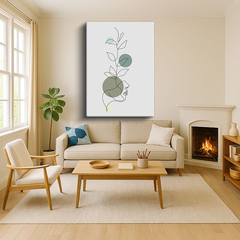 Sanatsal & Vektörel Kanvas Tablo 18