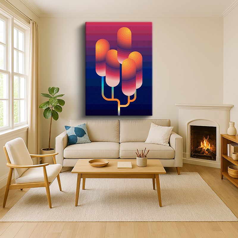 Sanatsal & Vektörel Kanvas Tablo 158