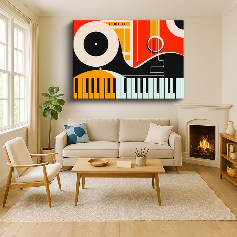 Sanatsal & Vektörel Kanvas Tablo 1004