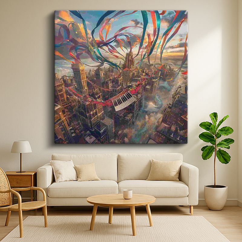 Sürrealist Kanvas Tablo 150